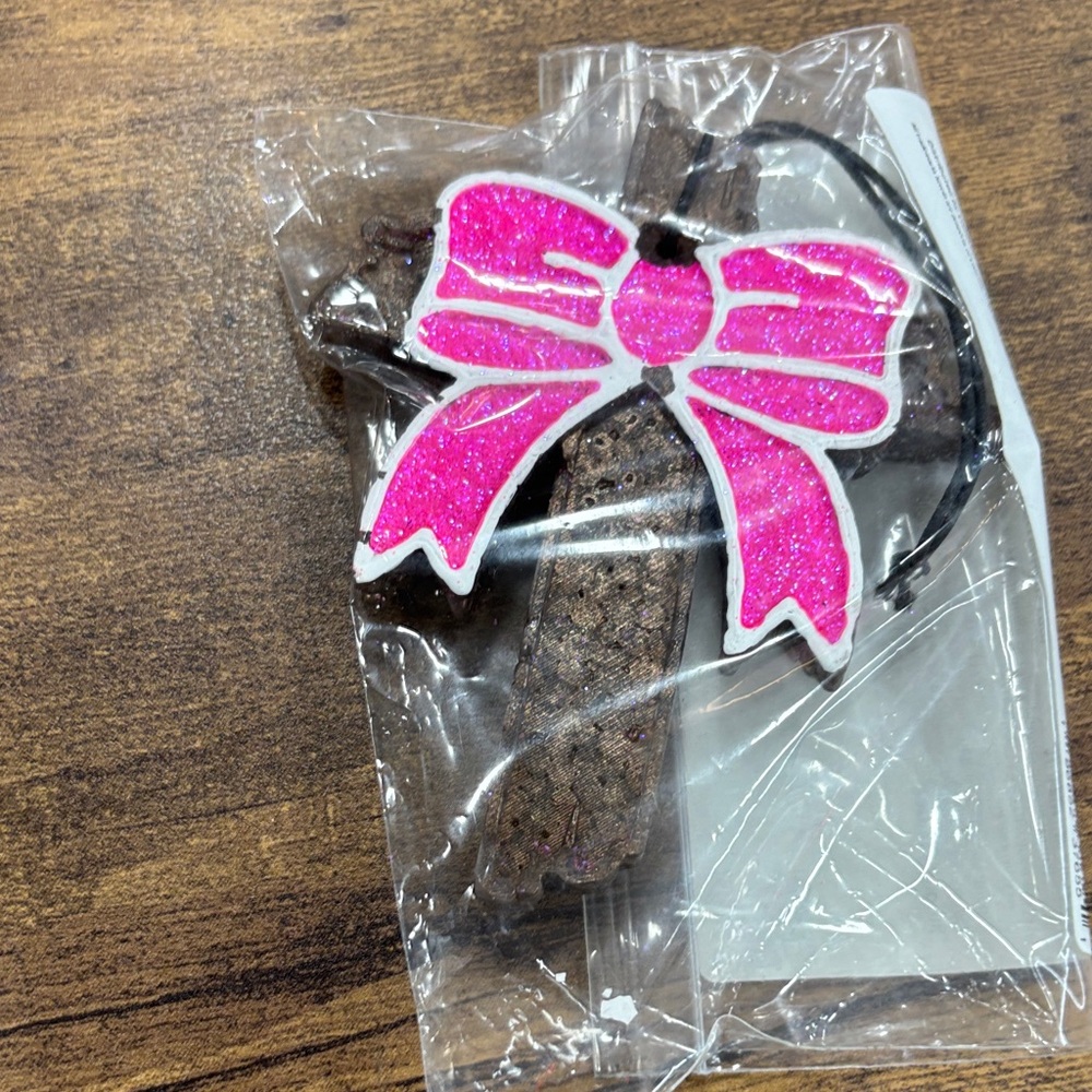 Pink Bow Car Air Freshener